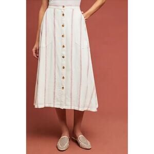 Anthropologie walsh button-down skirt